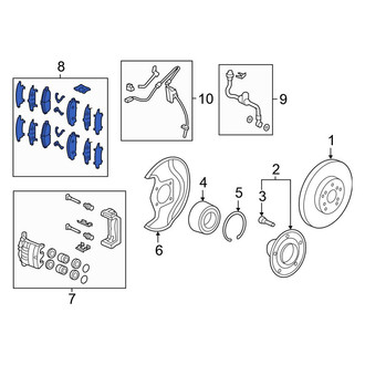 Honda OE - Front Disc Brake Pad Set