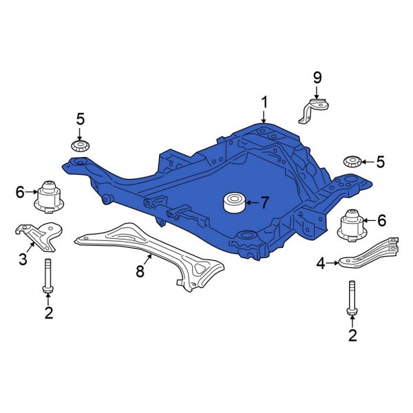 Honda OE 50200TZ5A04 Front Engine Cradle