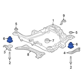 Honda OE - Rear Lower Engine Cradle Insulator