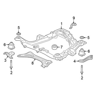 Honda OE - Front Suspension - Suspension Mounting