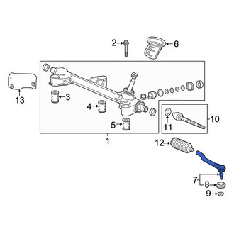 Honda OE - Inner Steering Tie Rod End