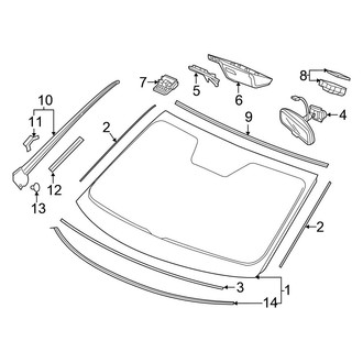 Honda OE - Windshield - Glass