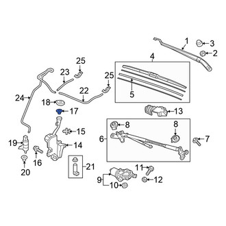 Honda OE - Front Washer Fluid Strainer
