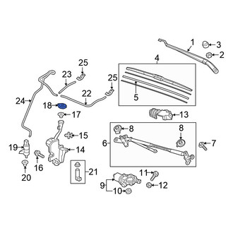 Honda OE - Front Washer Fluid Reservoir Cap