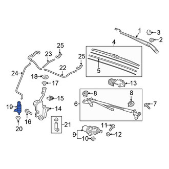 Honda OE - Windshield Washer Pump