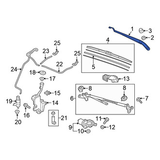 Honda OE - Front Left Wiper Arm