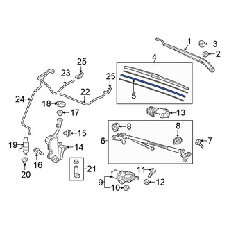 Honda OE - Front Left Wiper Blade Refill