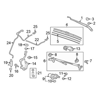 Honda OE - Windshield - Wiper & Washer Components