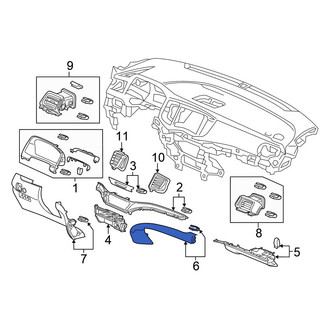 Honda OE - Left Lower Instrument Panel Molding