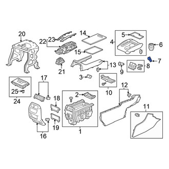 Honda OE - Front Courtesy Light Lens