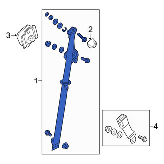 Honda OE - Center Seat Belt Lap and Shoulder Belt