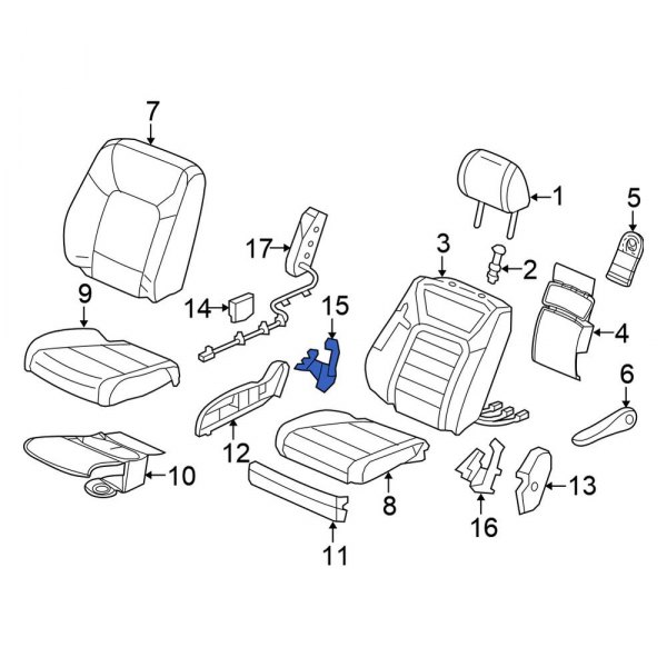 Seat Back Recliner Adjustment Mechanism Cover