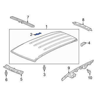Honda OE - Roof Luggage Carrier Side Rail Bracket