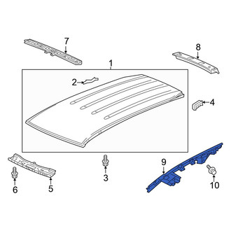 Honda OE - Left Roof Side Rail