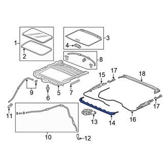Honda OE - Sunroof Deflector