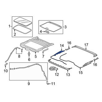 Honda OE - Right Sunroof Cable