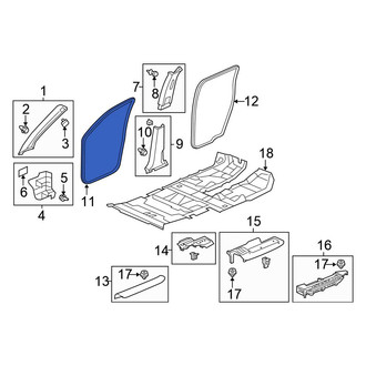 Honda OE - Front Inner Door Seal