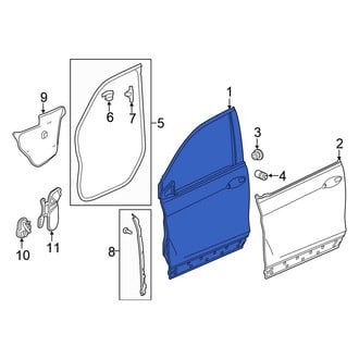 Honda OE - Front Right Door Shell