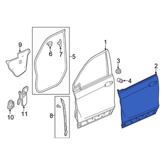 Honda OE - Front Right Outer Door Outer Panel