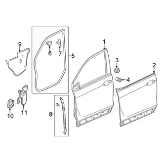 Honda OE - Front Door - Door & Components