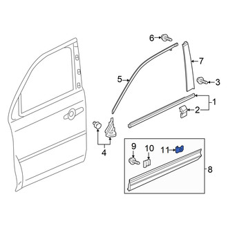 Honda OE - Door Molding Clip