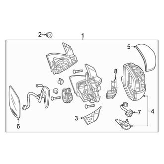 Honda OE - Front Door - Outside Mirrors