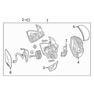 Honda OE - Front Door - Outside Mirrors