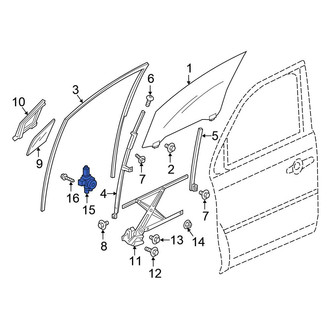 Honda OE - Front Left Window Motor