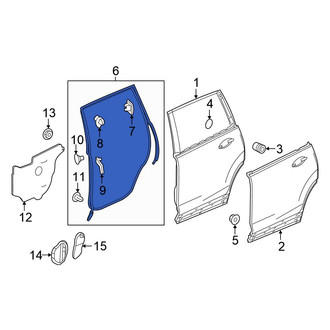 Honda OE - Rear Left Outer Door Seal