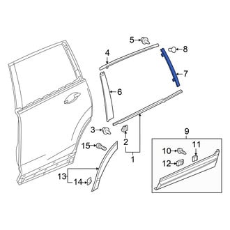 Honda OE - Front Left Door Reveal Molding