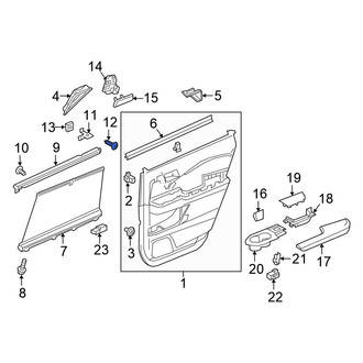Honda OE - Door Interior Trim Panel Screw