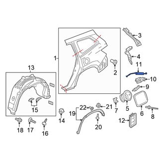 Honda OE - Rear Fuel Filler Door Release Cable