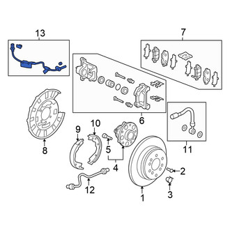 Honda OE - Rear Left ABS Wheel Speed Sensor