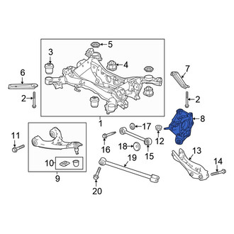 Honda OE - Rear Left Suspension Knuckle