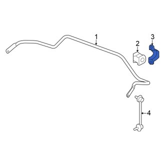 Honda OE - Rear Suspension Stabilizer Bar Bracket
