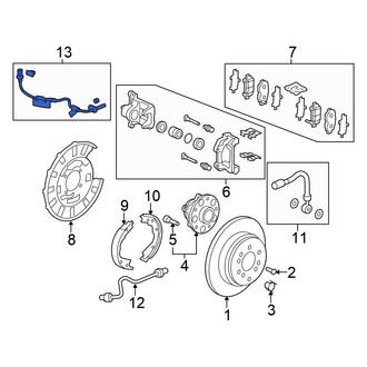 Honda OE - Rear Left ABS Wheel Speed Sensor