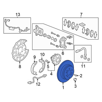 Honda OE - Rear Disc Brake Rotor
