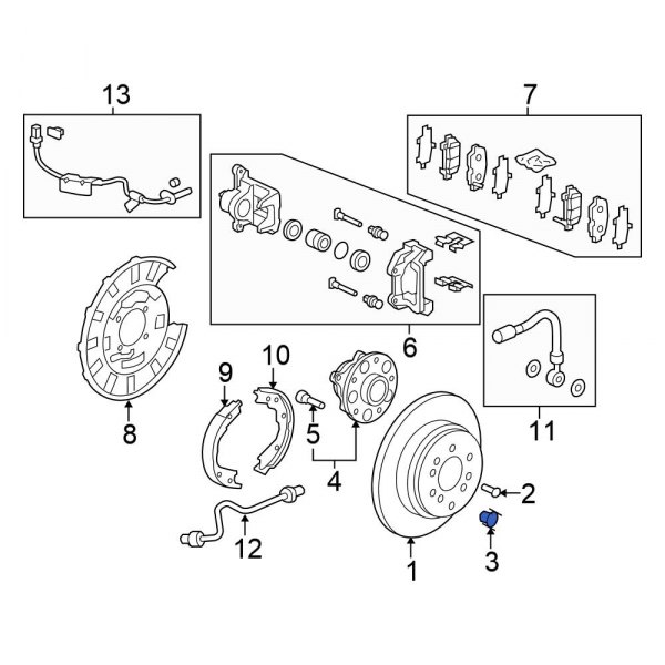 Disc Brake Rotor Clip