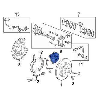 Honda OE - Rear Wheel Bearing and Hub Assembly