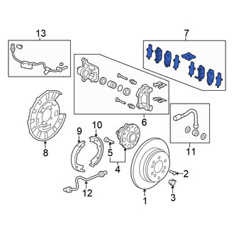 Honda OE - Rear Disc Brake Pad Set