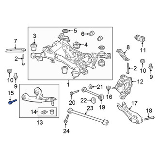 Honda OE - Upper Suspension Control Arm Bolt