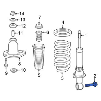 Honda OE - Suspension Shock Absorber Bolt
