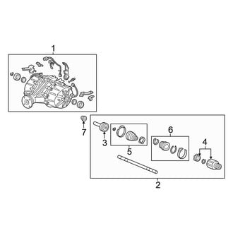 Honda OE - Rear Suspension - Axle & Differential (AWD)