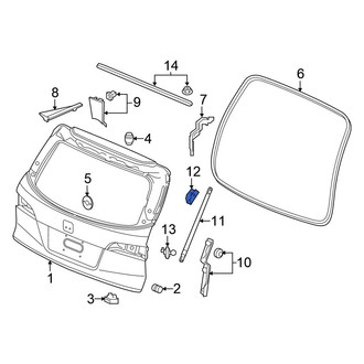 Honda OE - Rear Left Tailgate Lift Motor Bracket