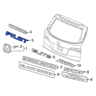 Honda OE - Rear Hatch Emblem