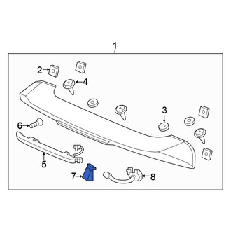 Honda OE - Rear Back Glass Washer Nozzle