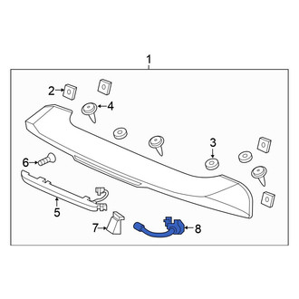 Honda OE - Rear Liftgate Washer Hose