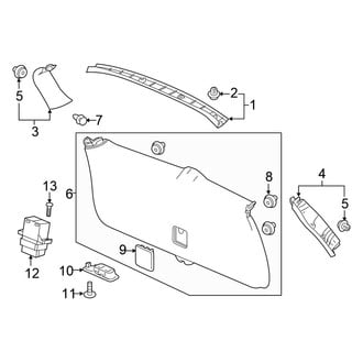 Honda OE - Lift Gate - Interior Trim