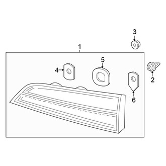 Honda OE - Rear Lamps - Tail Lamps (Lift Gate)