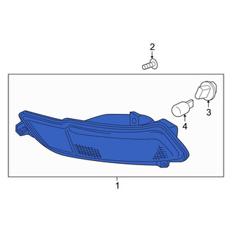 Honda OE - Rear Left Back Up Light Assembly